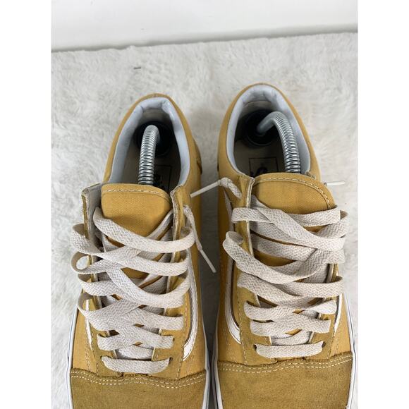 Vans Old Skool Yellow Suede Canvas Men’s Sneakers Size 9.5 - Picture 7 of 8